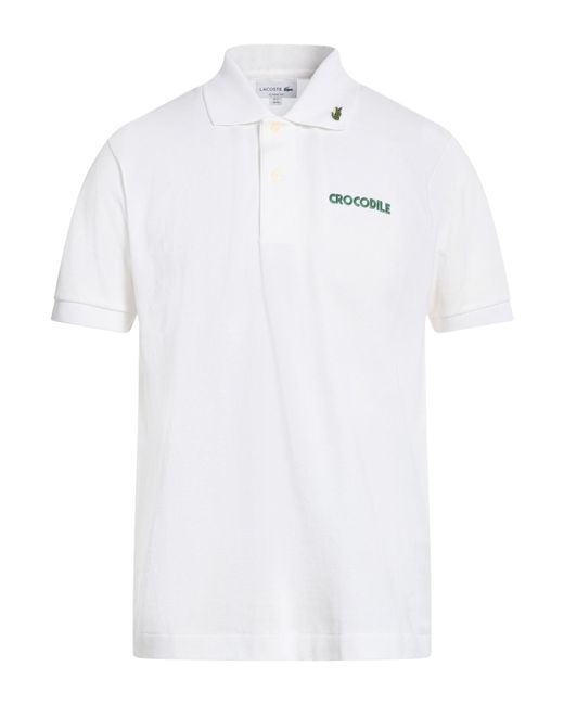 Polo Lacoste de hombre de color White