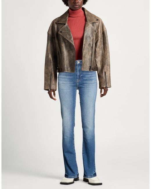 Tommy Hilfiger Blue Jeans Cotton, Elastane, Recycled Cotton, Cow Leather