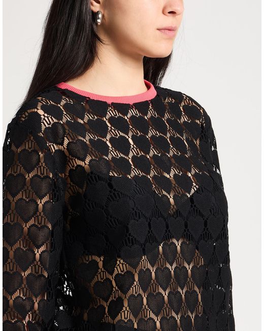 Jijil Black Sweater Polyester, Cotton, Elastane