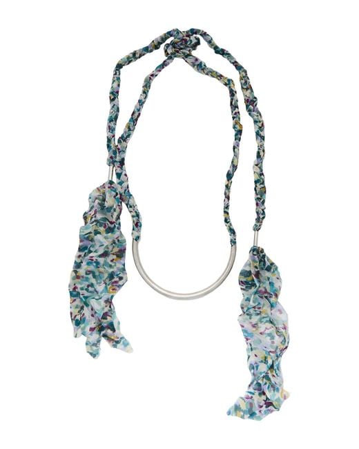 Isabel Marant Blue Necklace Metal, Textile Fibers