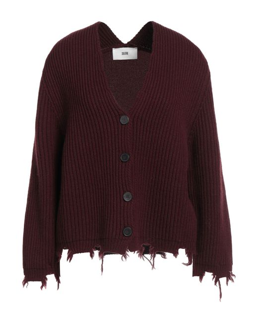 SOLOTRE Purple Cardigan Wool