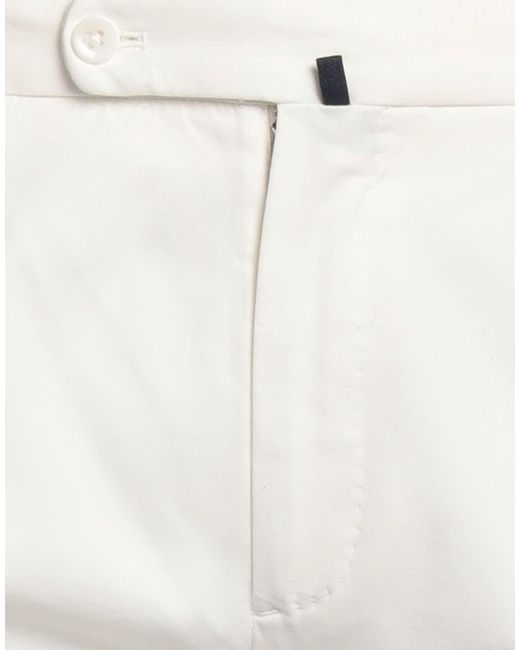 Incotex White Pants Cotton, Lyocell, Elastane for men