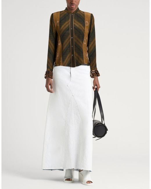 Pierre Louis Mascia Green Military Shirt Silk