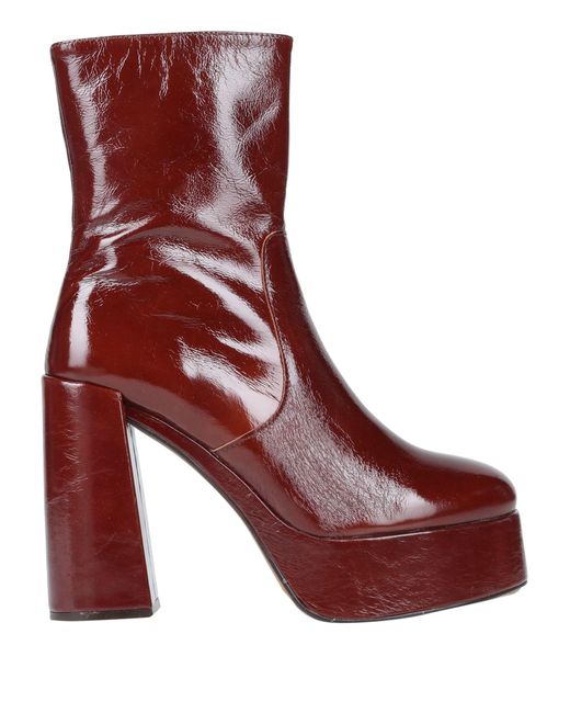 Jonak Red Ankle Boots
