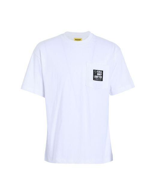 Market White T-shirt for men