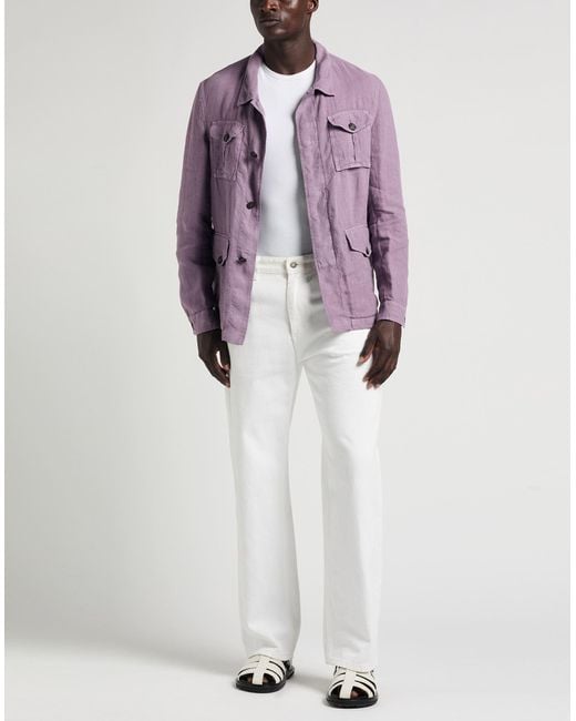 Camicia di L.b.m. 1911 in Purple da Uomo