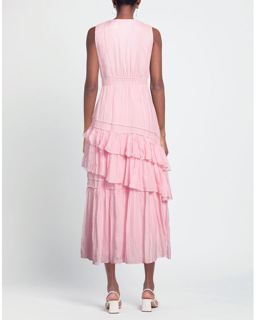 LoveShackFancy Pink Midi Dress