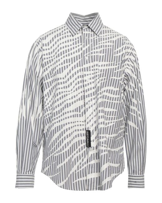 Just Cavalli Gray Shirt for men