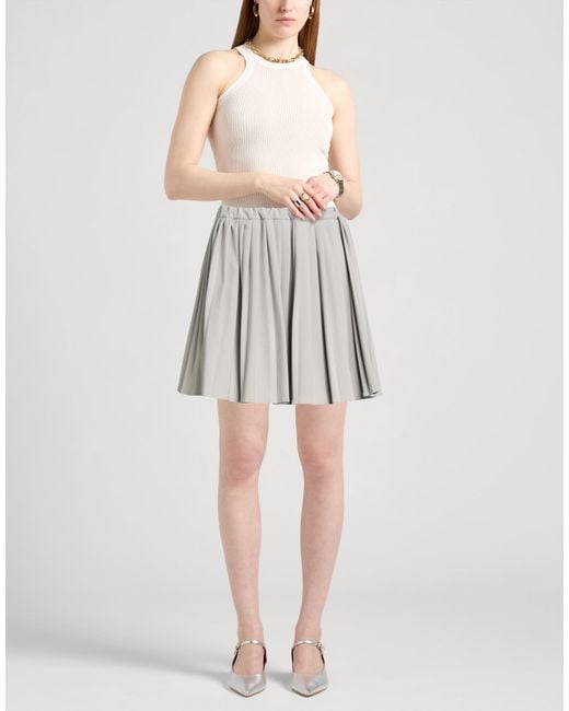 ViCOLO Gray Mini Skirt Polyester, Elastane