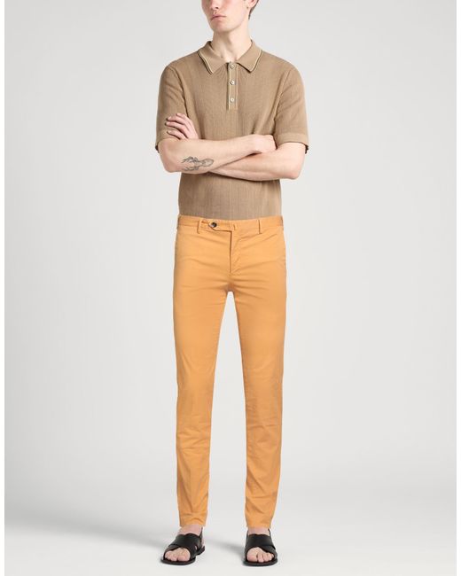 PT Torino Orange Pants Cotton, Elastane for men