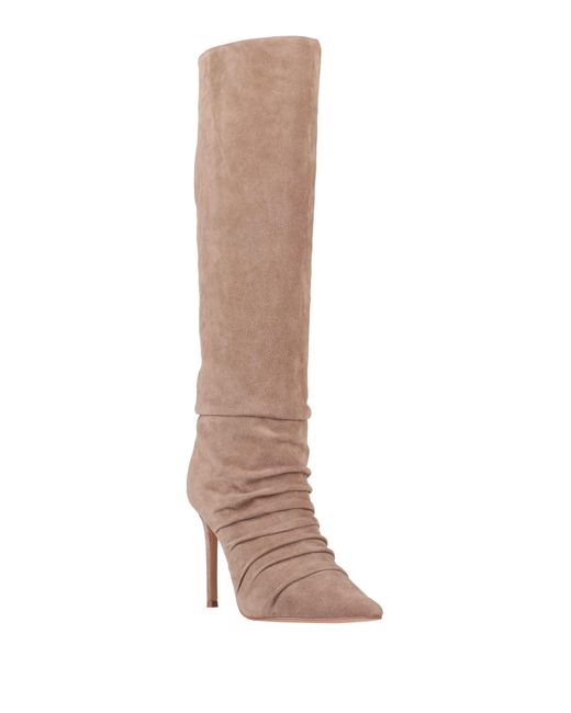 Lola Cruz Brown Taupe Boot Leather
