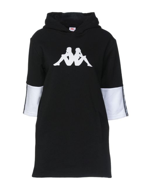Kappa Black Mini Dress Cotton, Polyester