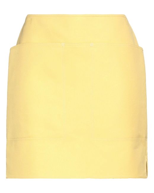 Max Mara Yellow Mini Skirt