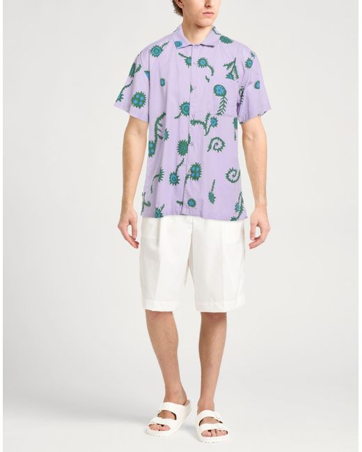 Obey Blue Lilac Shirt Cotton for men