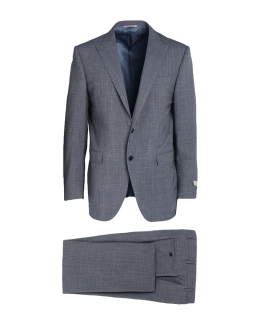 Canali Blue Slate Suit Wool for men