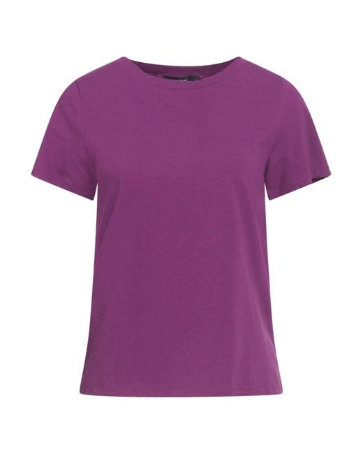 Weekend by Maxmara Purple T-Shirt Cotton, Elastane