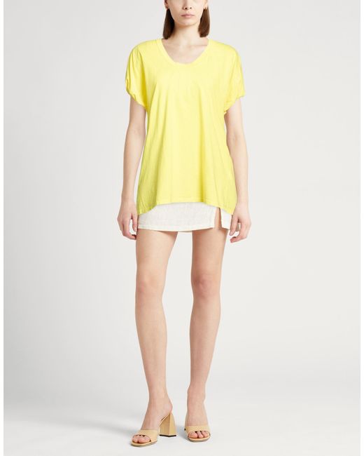 Drumohr Yellow T-Shirt Cotton