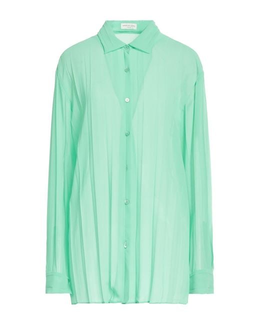 Dries Van Noten Green Shirt Polyester
