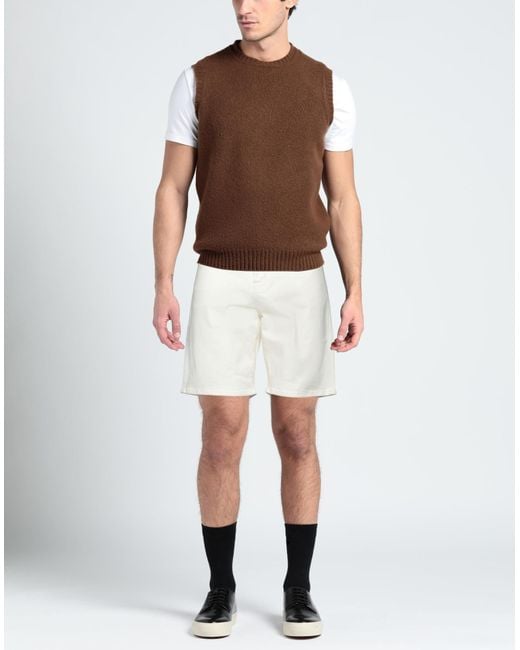 KENZO White Denim Shorts for men