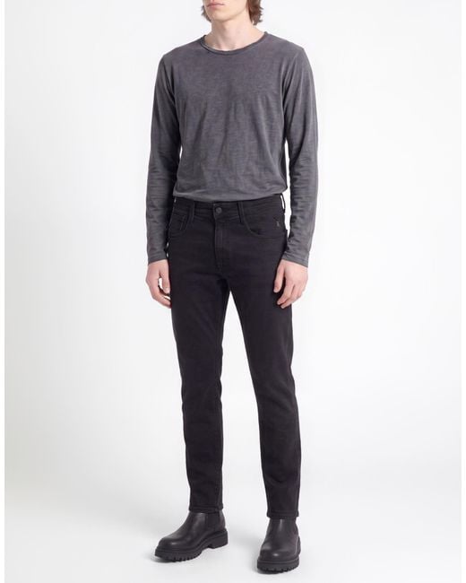 Replay Black Jeans Cotton, Elastane for men