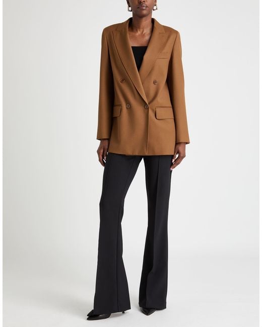 Max Mara Brown Blazer Virgin Wool