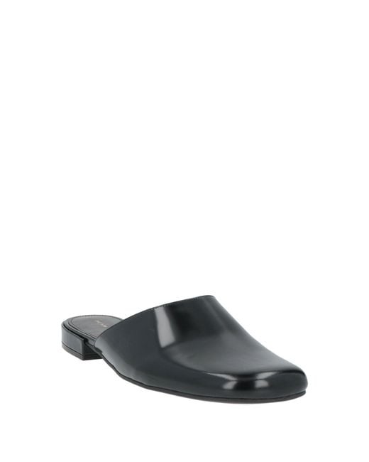 The Row Black Mules & Clogs Leather