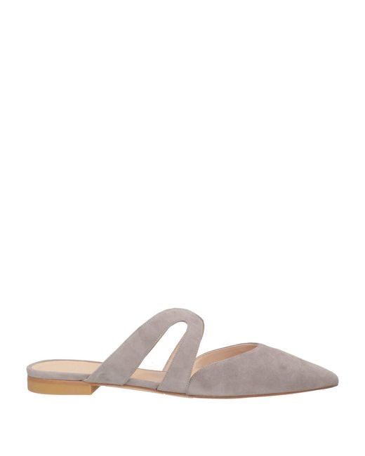 Stuart Weitzman Gray Mules & Clogs Leather