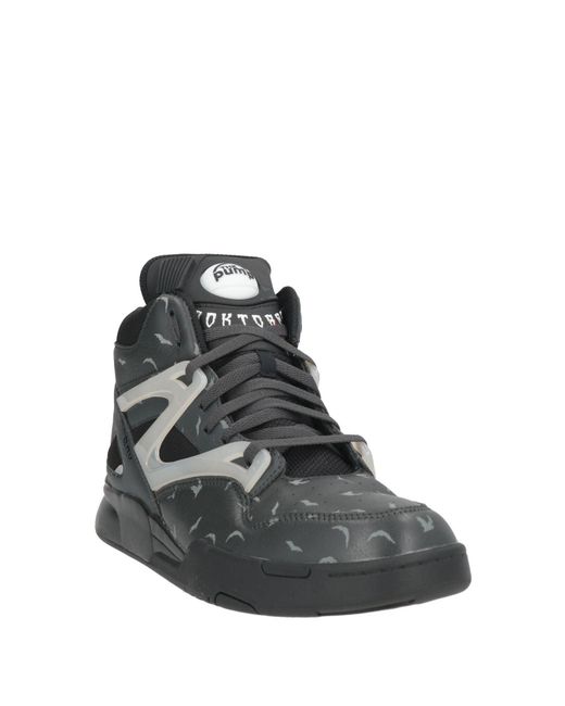 Reebok Black Charcoal Sneakers Leather for men