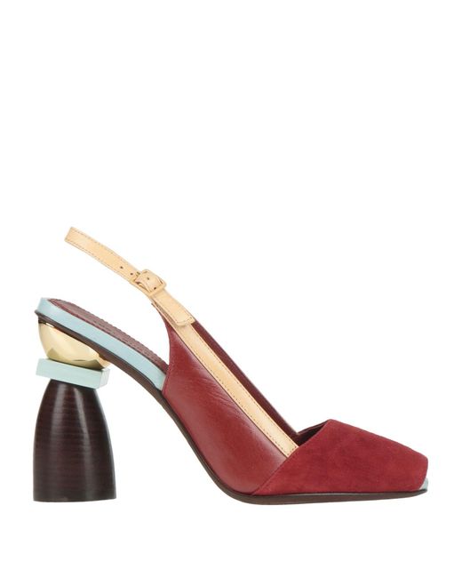 Tory Burch Pink Brick Sandals Leather