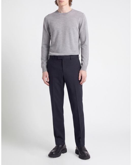 Department 5 Blue Pants Polyester, Virgin Wool, Elastane for men