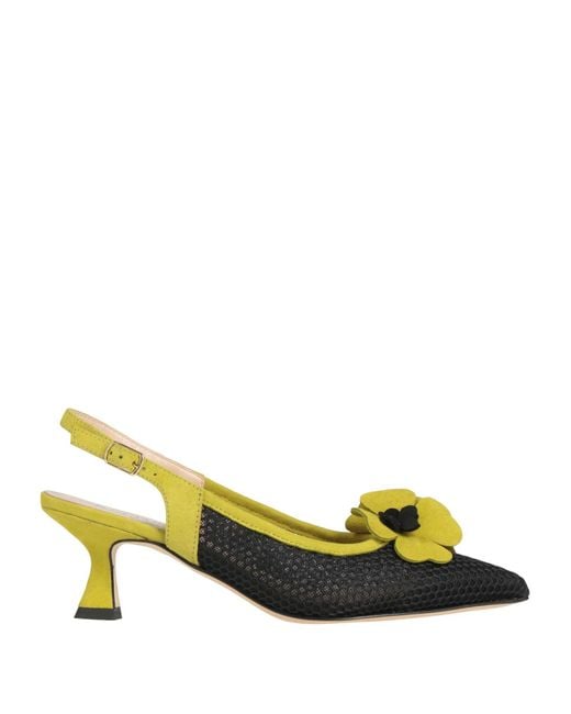 Status Yellow Pumps Leather