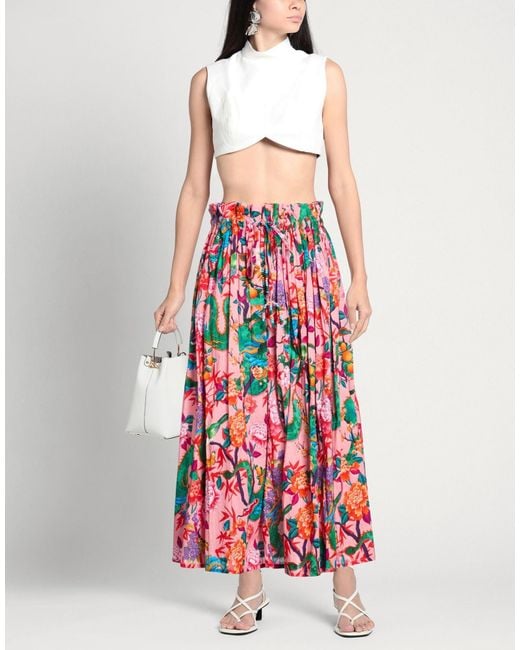 CONNOR & BLAKE Red Maxi Skirt Cotton