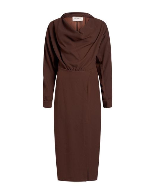 MEIMEIJ Brown Maxi Dress Polyester