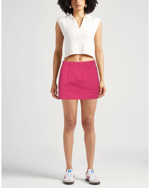 Vetements Pink Mini Skirt Cotton, Polyester