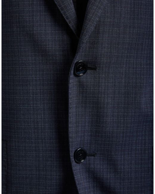 Lardini Blue Suit Wool, Polyester, Elastane for men