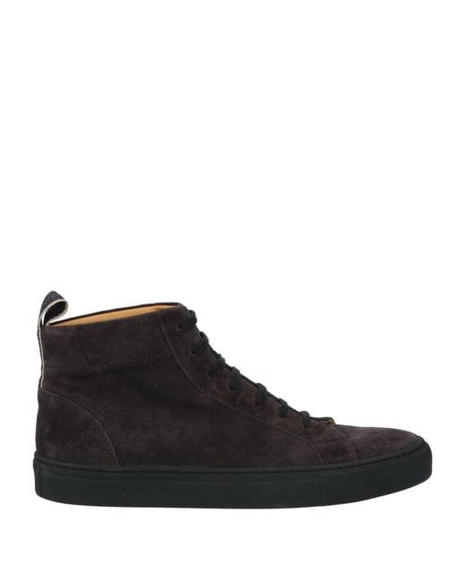 Ludwig Reiter Black Charcoal Sneakers Leather for men