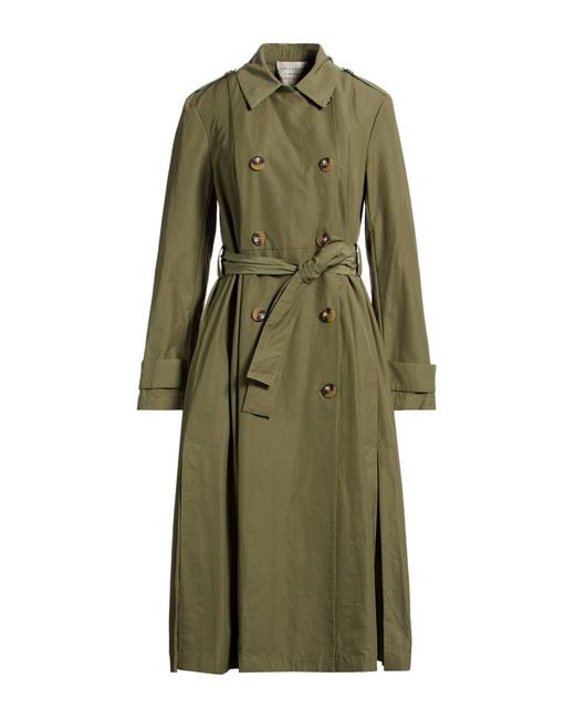 ALESSIA SANTI Green Overcoats & Trench Coats