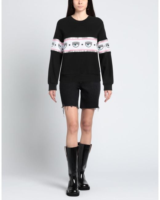 Chiara Ferragni Black Sweatshirt