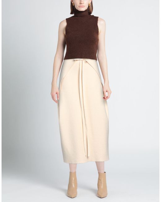 Jil Sander Natural Midi Skirt