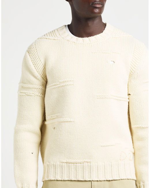 DSquared² Natural Ivory Sweater Wool for men