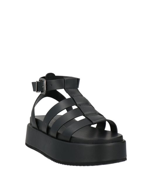 Buffalo Black Sandals