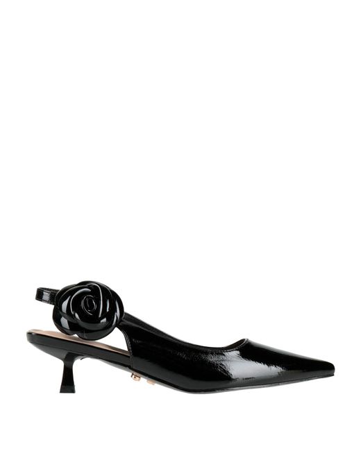 Twenty Four Haitch Black Pumps