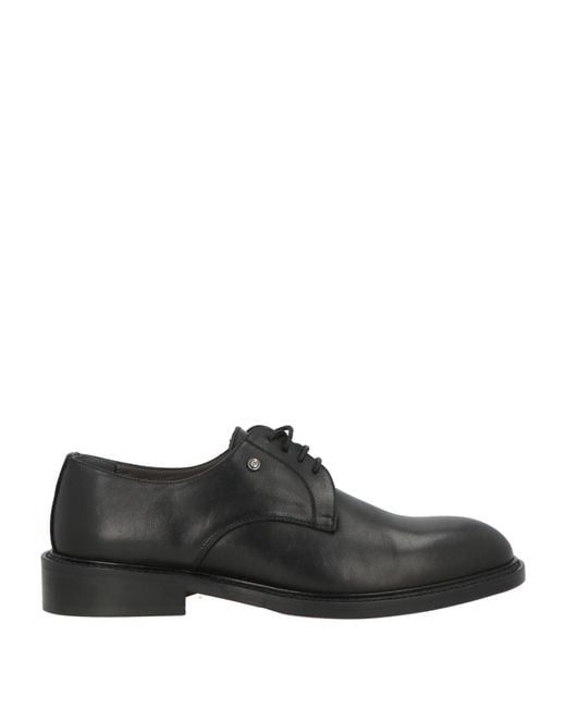 Stringate di Pollini in Black da Uomo