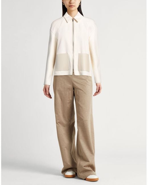 Agnona Natural Jacket Cotton, Polyamide
