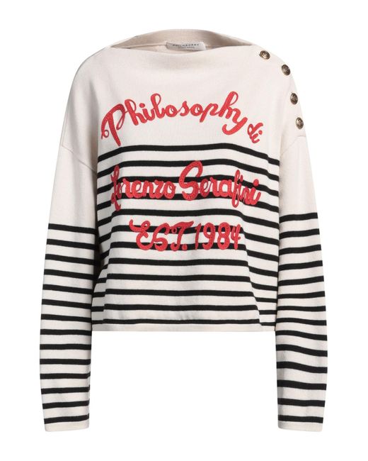 Pullover Philosophy Di Lorenzo Serafini de color White