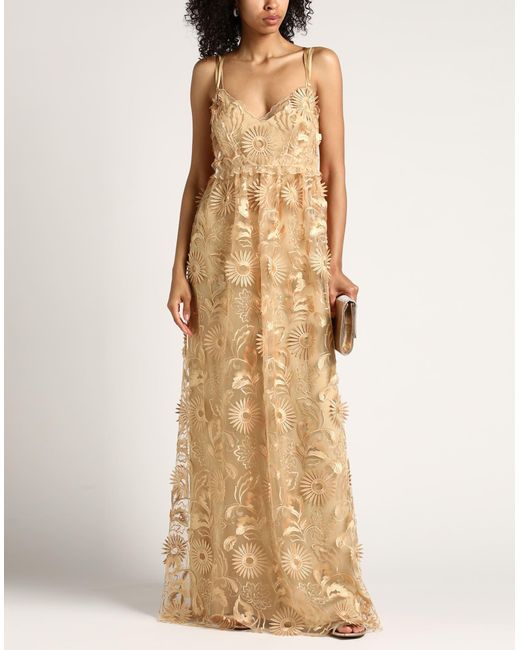 Robe longue Alberta Ferretti en coloris Natural