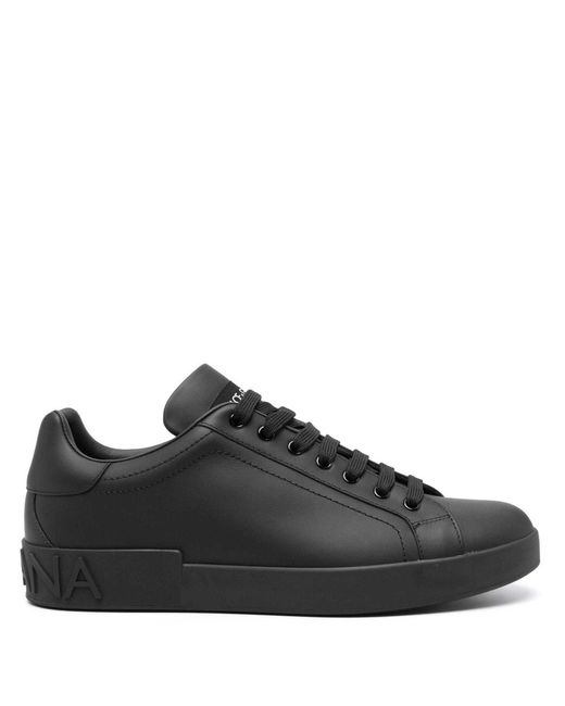 Sneakers portofino di Dolce & Gabbana in Black da Uomo