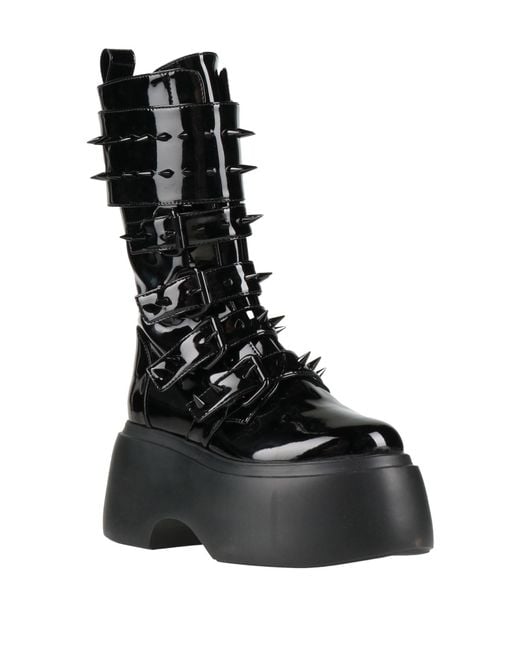 Le Silla Black Boot Leather