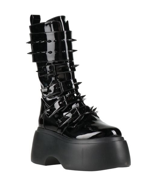 Le Silla Black Boot Leather