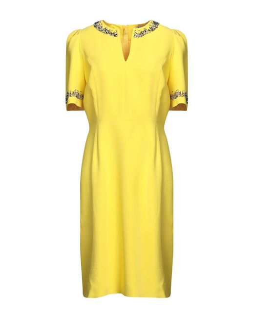 Dice Kayek Yellow Midi Dress